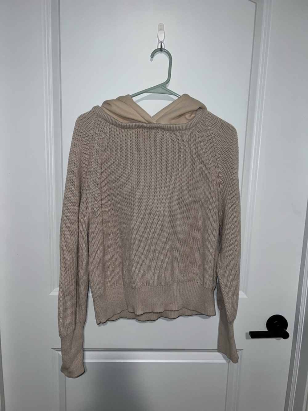 All : Row Hooded Knit Sweater Womens Large